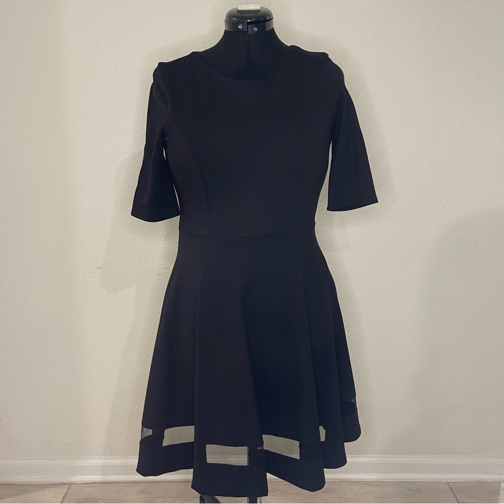 Lulu's Black Midi Dress